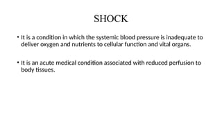 SHOCK: Adult Health Nursing (Bsc. N).pptx