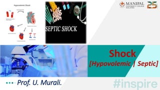 Prof. U. Murali.
Shock
[Hypovolemic | Septic]
 