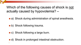 Shock - Septic + Hypovolemic - Causes & Management | PDF