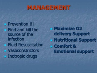 Pathophysiology of Neurogenic ShockDisruption of sympathetic nervous systemLoss of sympathetic toneVenous and arterial vasodilationDecreased venous returnDecreased stroke volumeDecreased cardiac outputDecreased cellular oxygen supplyImpaired tissue perfusionImpaired cellular metabolism