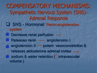 PATHOPHYSIOLOGYCells switch from aerobic to anaerobic metabolism 		lactic acid production Cell function ceases & swells	membrane becomes more permeable	electrolytes & fluids seep in & out of cellNa+/K+ pump impairedmitochondria damagecell death  