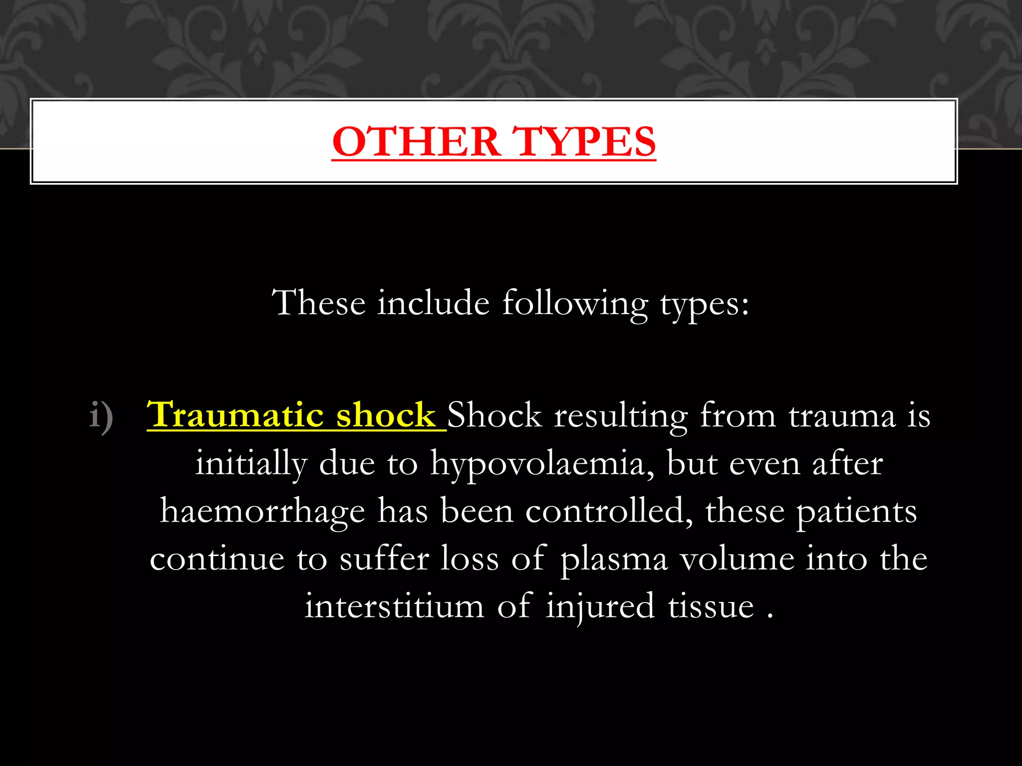 Shock and its management | PPTX