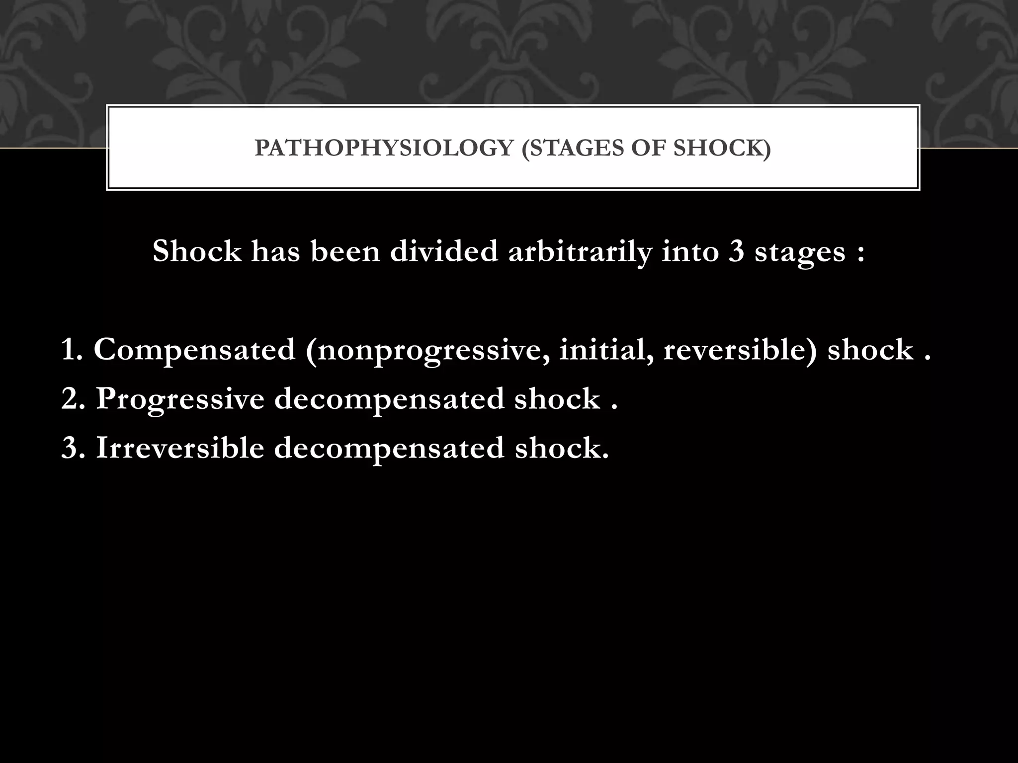 Shock and its management | PPTX