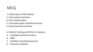 Scvo2 And Shock Approach to Shock in Intensive care.pptx