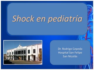 Shock en pediatría
Dr. Rodrigo Cepeda
Hospital San Felipe
San Nicolás
 