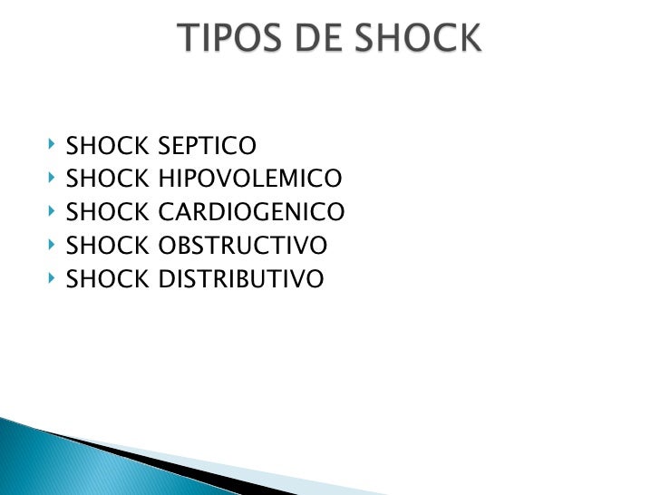 Shock En Pediatria