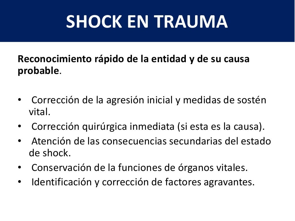 Shock en trauma