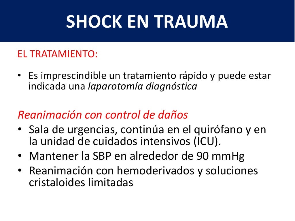 Shock en trauma