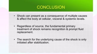 Types of shock presentation for MDS presentation | PPTX
