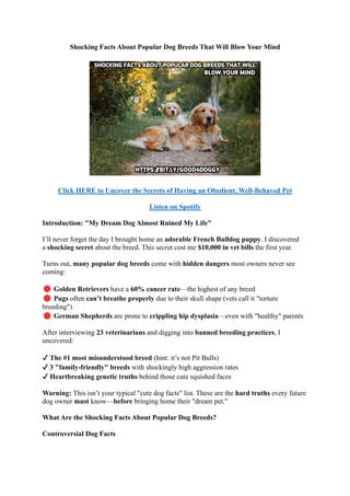 Shocking Facts About Popular Dog Breeds That Will Blow Your Mind .pdf
