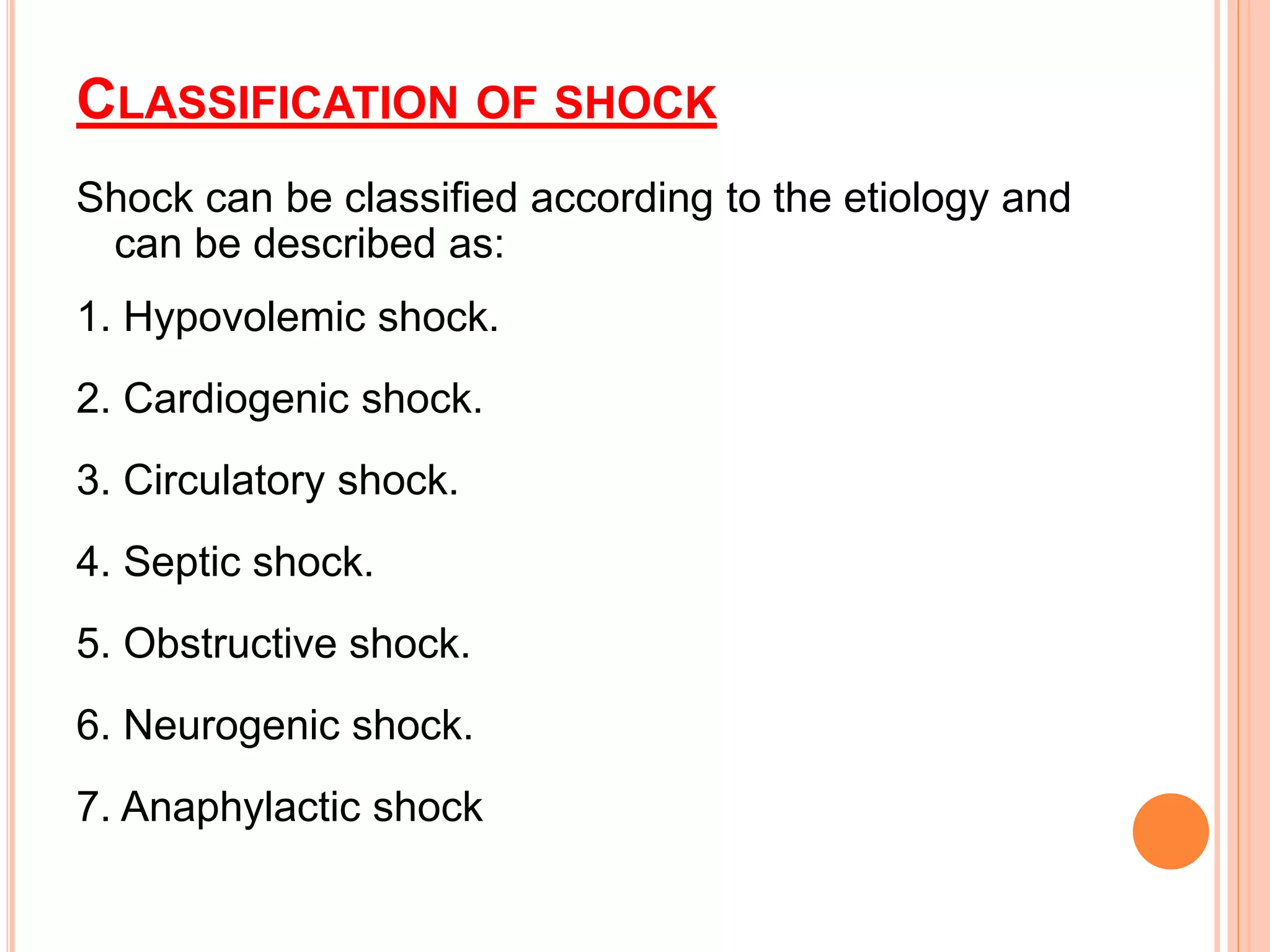 Shock and Management | PPTX