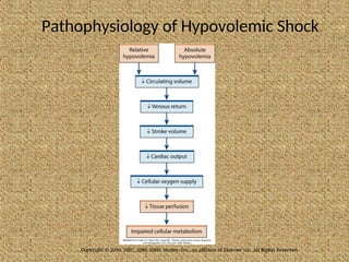 Pathophysiology of Hypovolemic Shock
Copyright © 2010, 2007, 2004, 2000, Mosby, Inc., an affiliate of Elsevier Inc. All Rights Reserved.
 