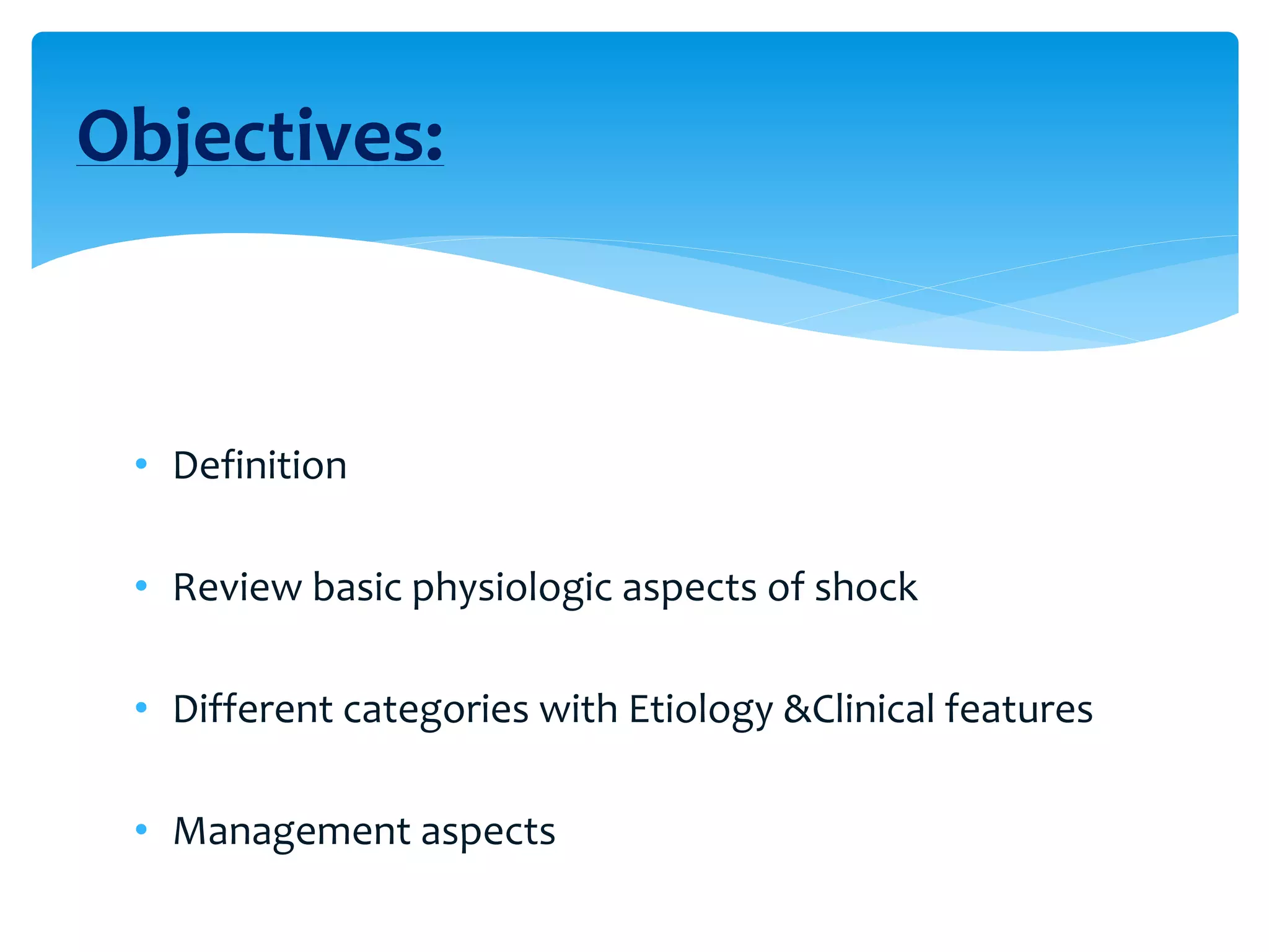Shock its types and management | PPTX