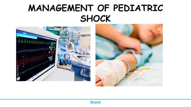 pediatric Shock management seminar ppt slide | PPTX