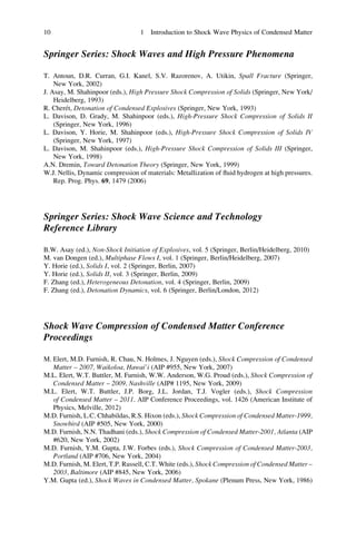 Shock wave compression of condensed matter | PDF