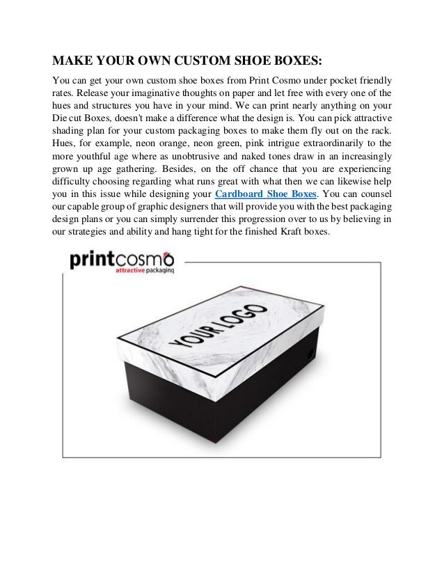 make your own shoe box