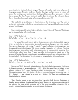 Computing the Area of a Polygon | PDF