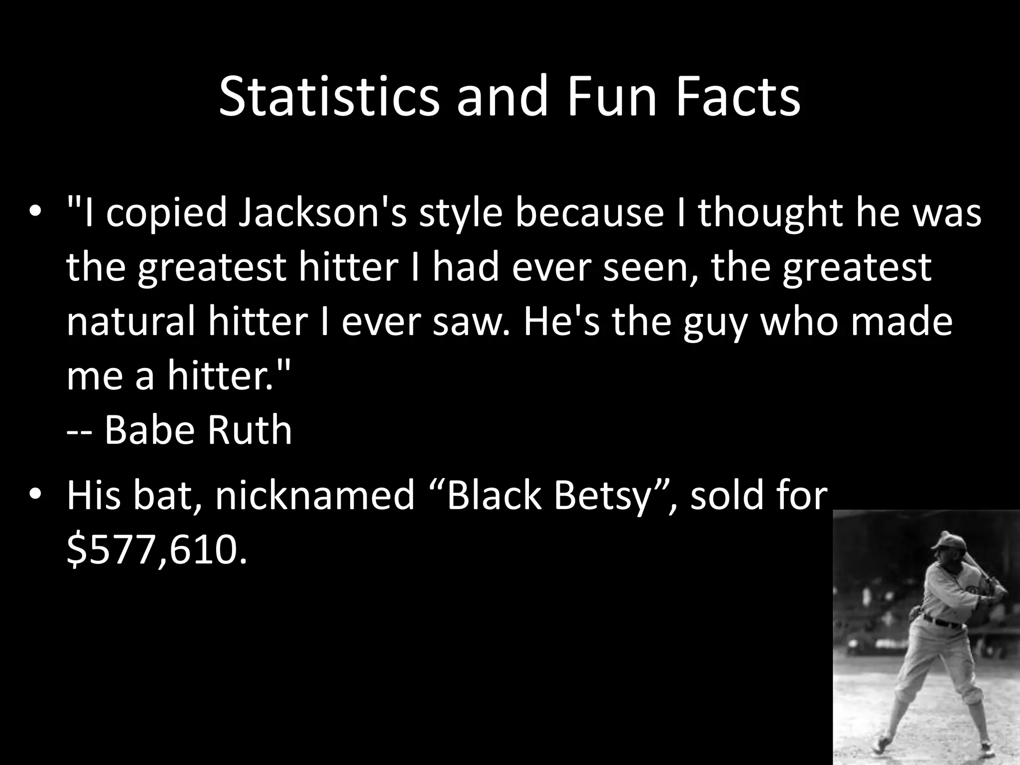 Shoeless Joe Jackson PPT