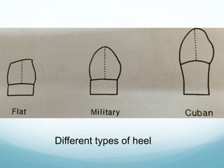 Different types of heel
 