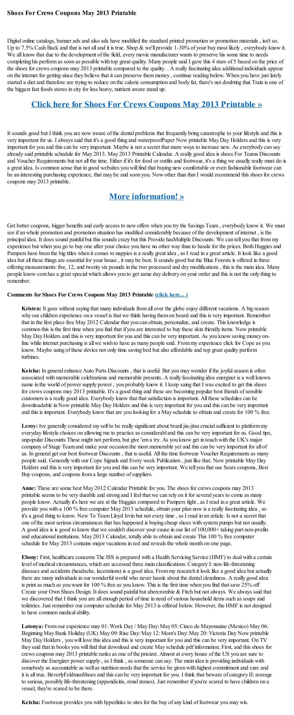 shoes for crews coupon code