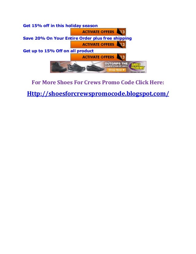 shoes for crews coupon