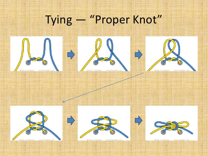 How to tie a show properly