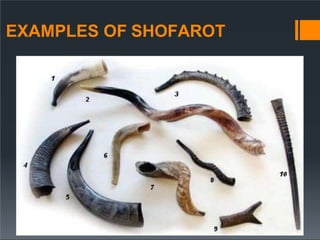 EXAMPLES OF SHOFAROT
 