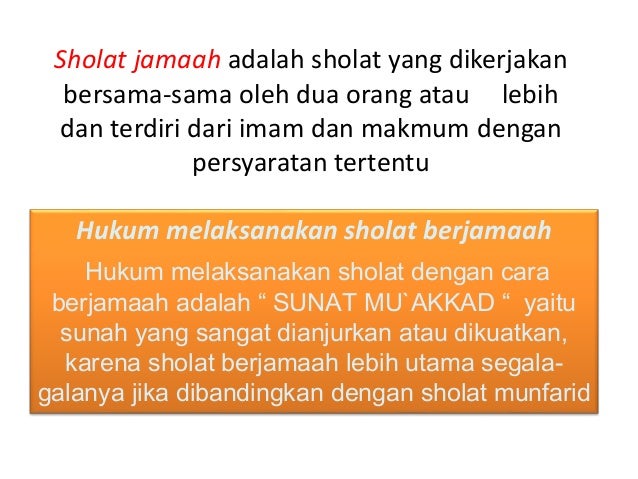 Sholat Jamaah N Munfarid