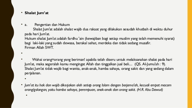 Tatacara Sholat Jumat