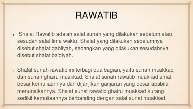 Sholat Sunnah