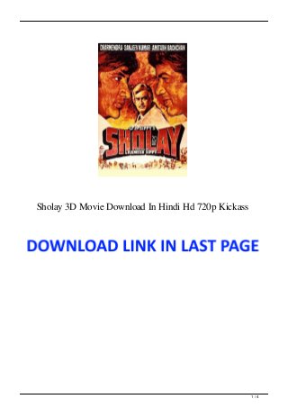 Sholay 3D Movie Download In Hindi Hd 720p Kickass
1 / 4
 