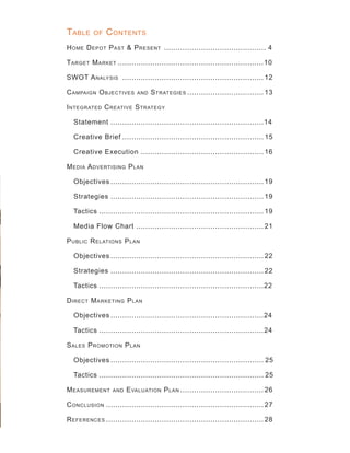 Home Depot Integrated Marketing Communications Plan - IMC 610 | PDF