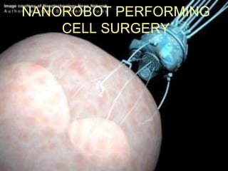 CONCLUSIONINTRODUCTIONImagine chips embedded  in the human body reporting every body movement and just waiting to strike at those nasty bacterial invaders, clothing smart enough to monitor our health and save us from environmental  hazards,hugebuilding and machine having the capability to repair and adjust themselves to the vagaries of environment or a regular wrist watch doubling up as super computer. Thanks to the nanotechnology all of these wonders and many more are possible.