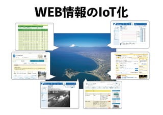 WEB情報のIoT化
 