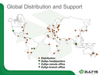 Global Distribution and Support




              Distribution
              Zultys headquarters
              Zultys remote office
              Zultys branch office
 