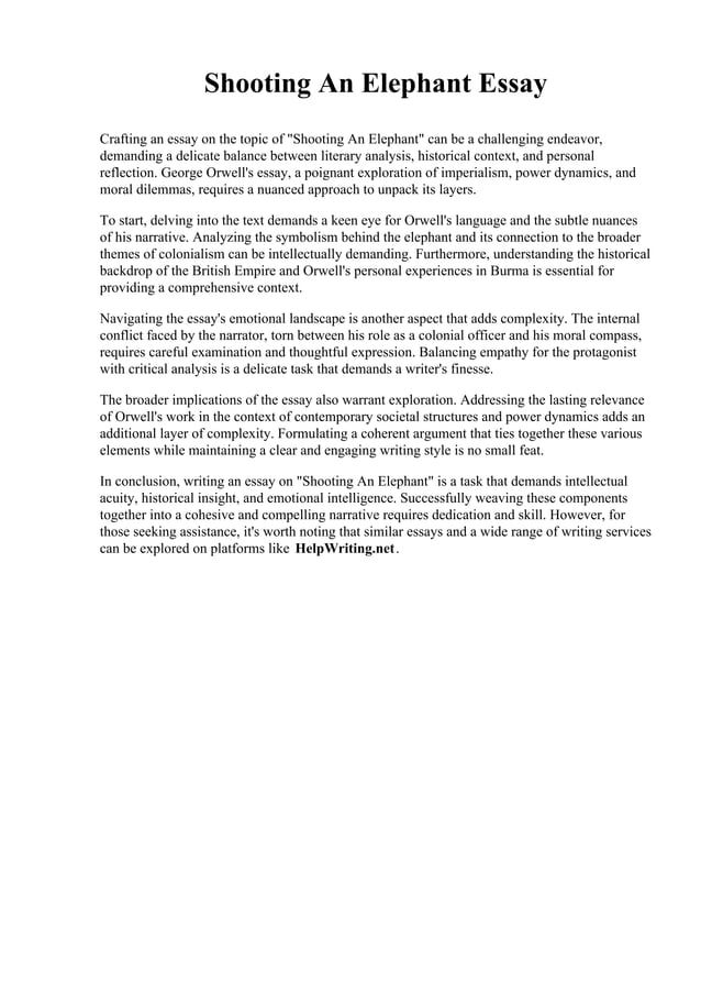 Shooting An Elephant Essay.pdf