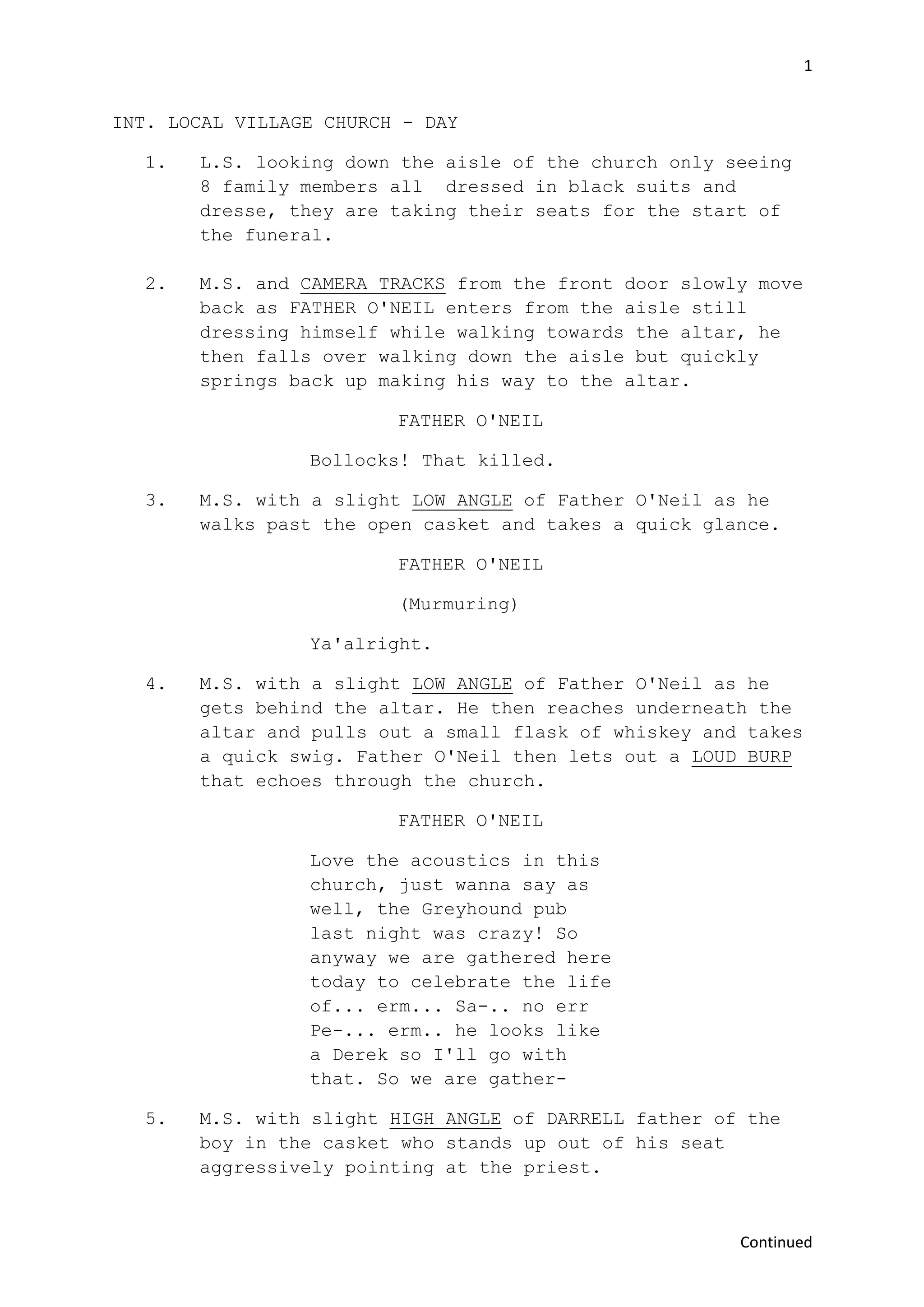 Shooting script | DOCX