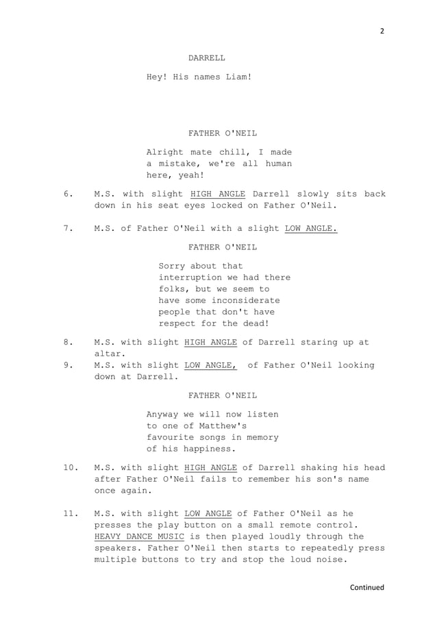 Shooting script PDF