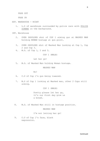 Shooting script | DOCX