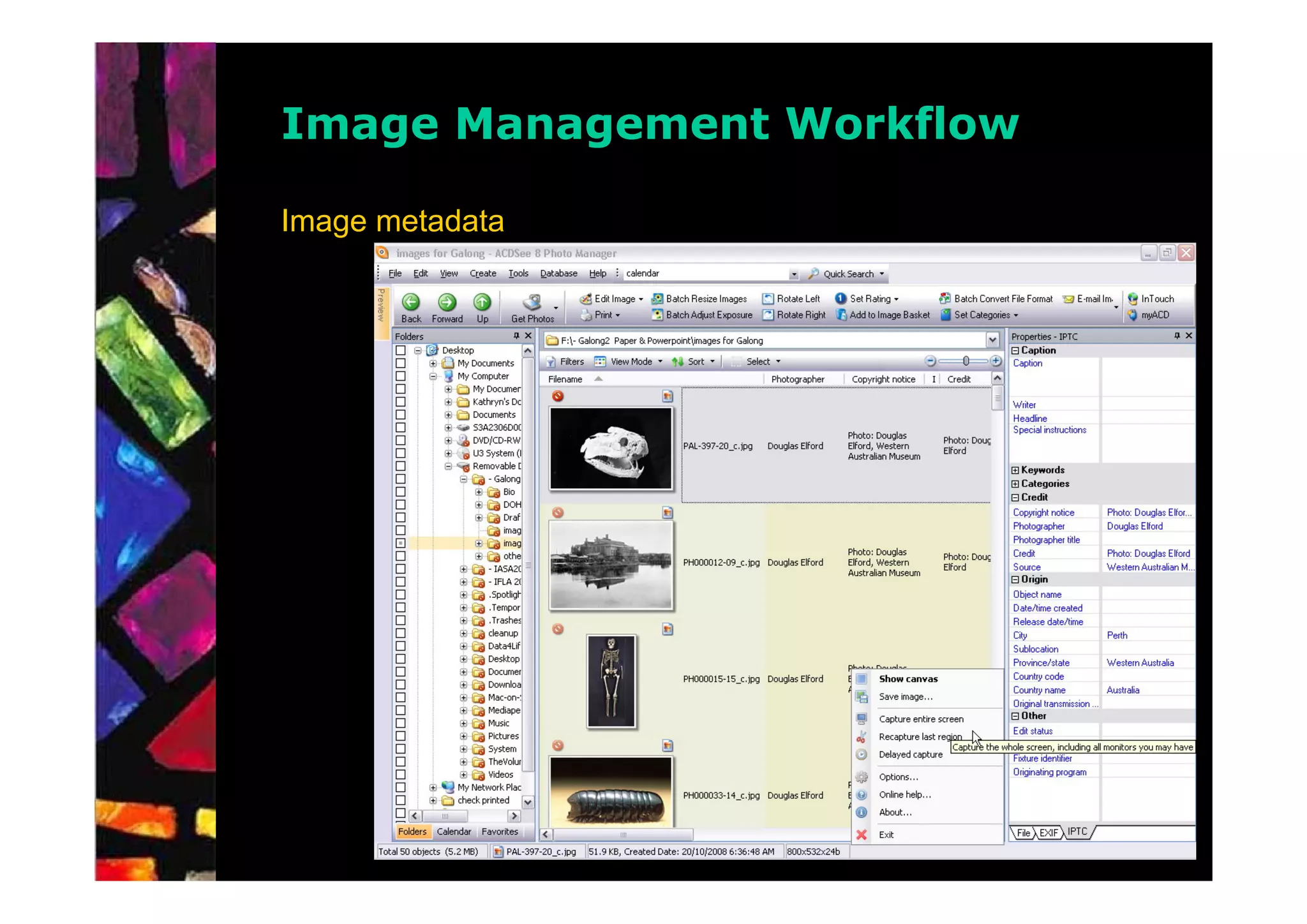 Image Management Workflow

Image metadata
 