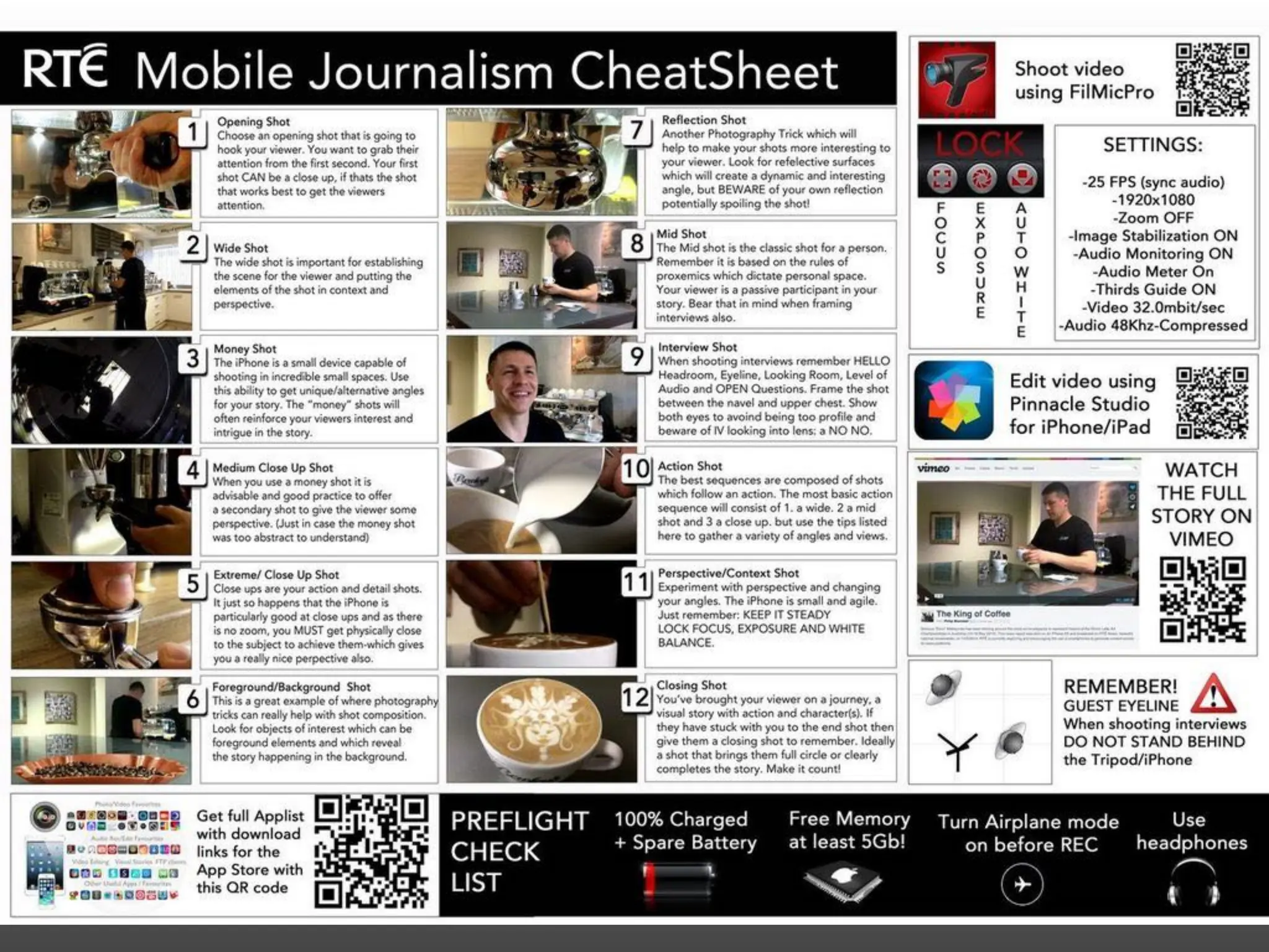 Shooting good video for a digital video story