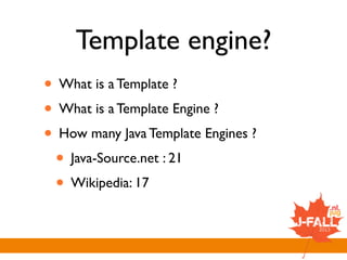 Shootout! template engines on the jvm | PDF
