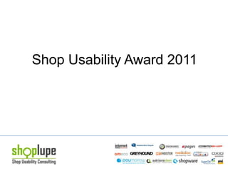 Shop Usability Award 2011 