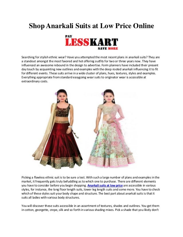 anarkali dress low price