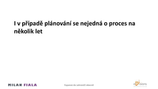 I v případě plánování se nejedná o proces na
několik let
Expanze do Ծčí ǲ𳦲ě
 