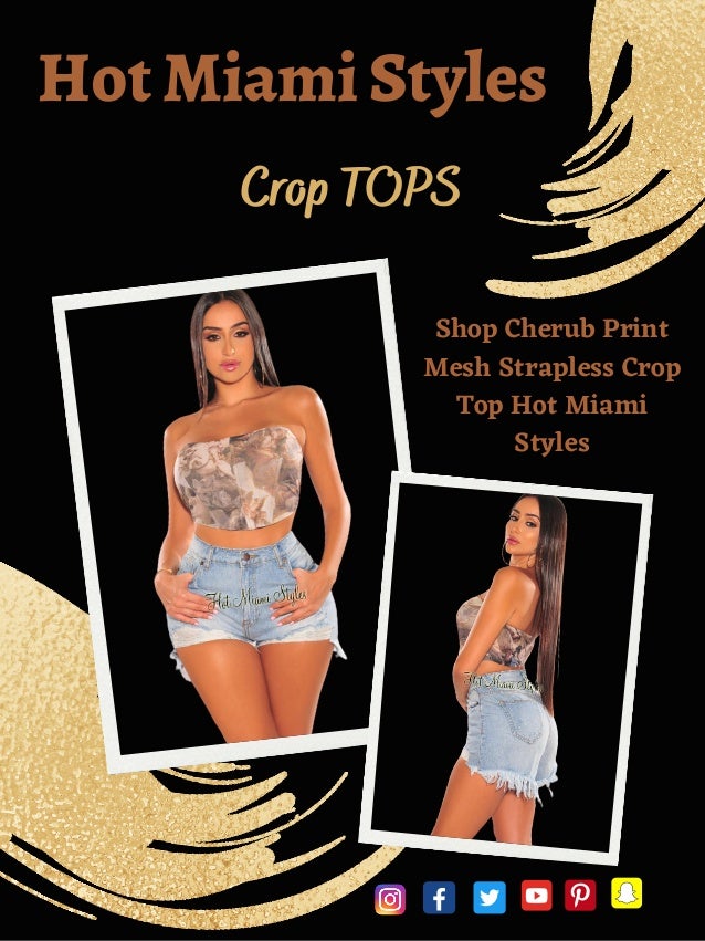cherub mesh crop top