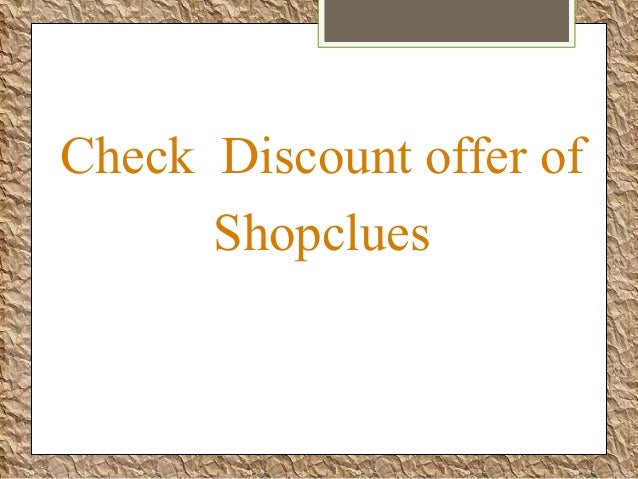 Discount coupons for shopclues
