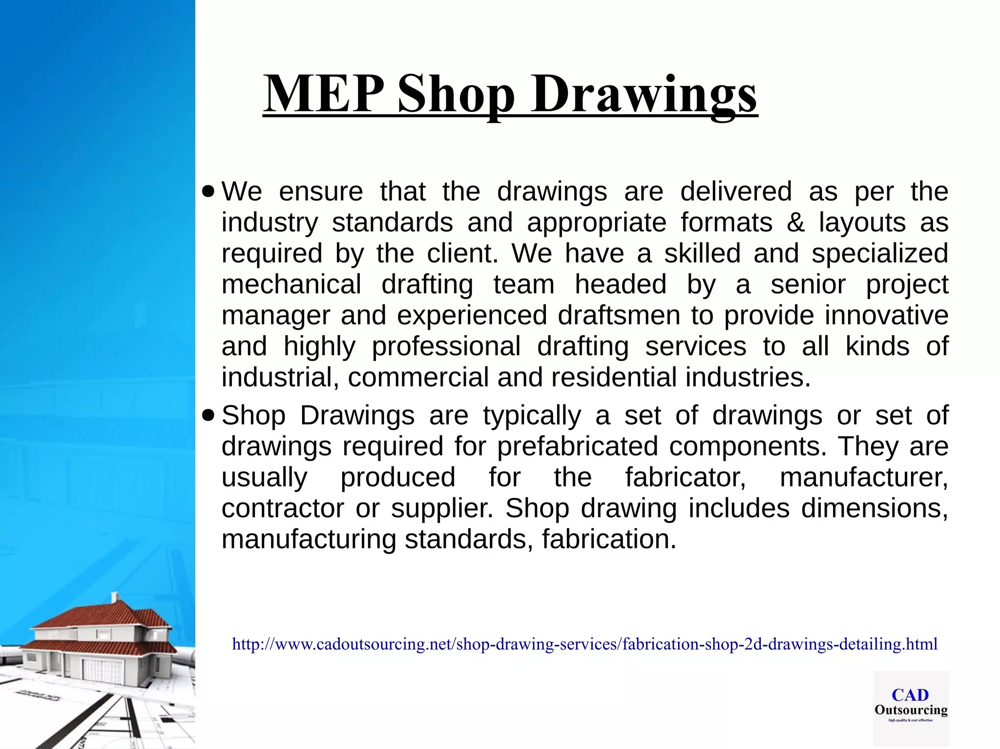 how shop drawing services reduce fabrication rework by... 2D Shop Drawing Services - CAD Outsourcing | PPT