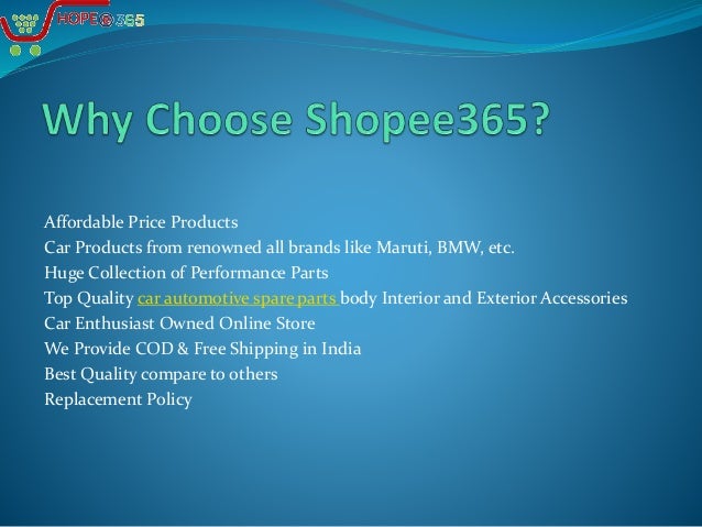 Shopee365 car body parts online shopping in india at low prices