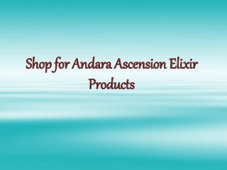 Shop for Andara Ascension Elixir
Products
 